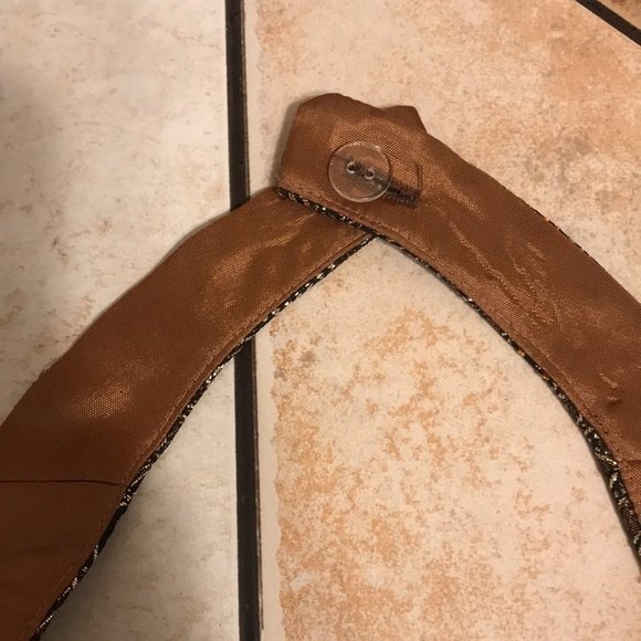 Vintage xscape by Lawrence Kurtz gold halter top size 10 made in USA small - Picture 9 of 12